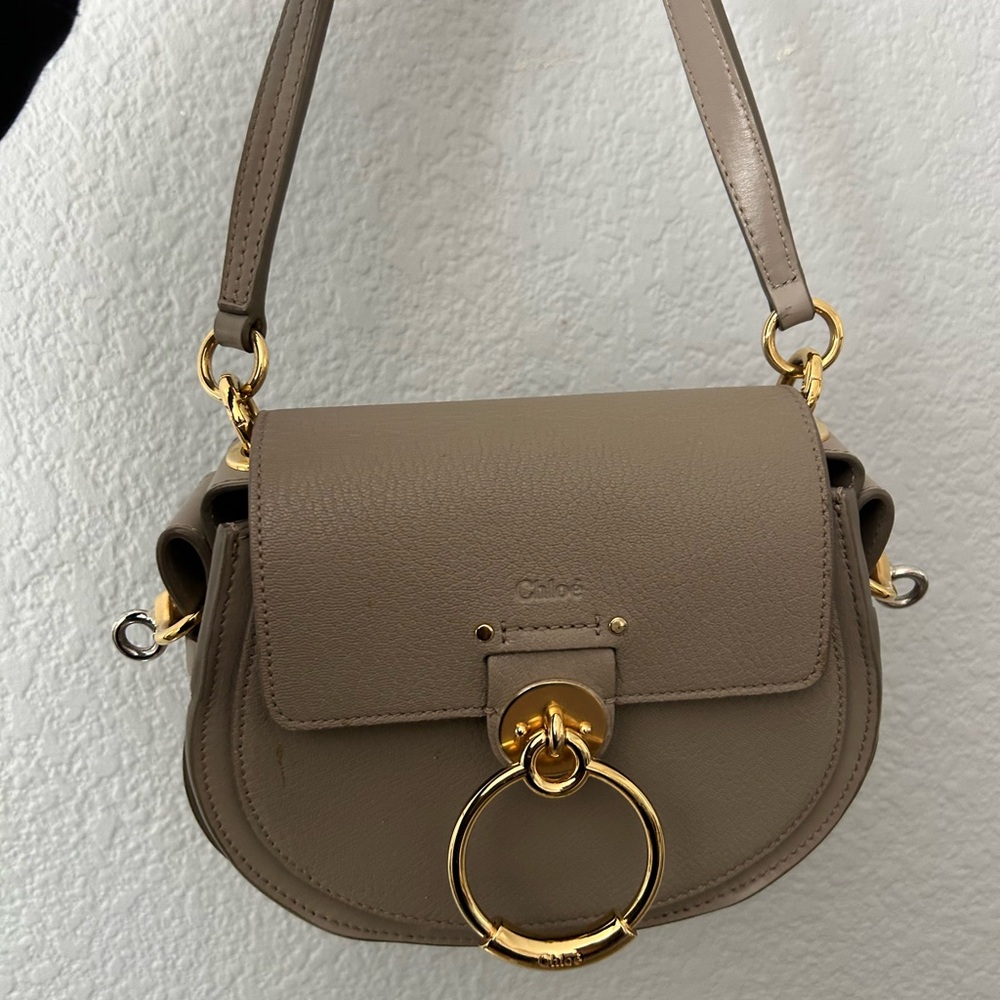 Chloe tan/beige shoulder bag